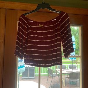 Off the Shoulder Hollister Crop Top